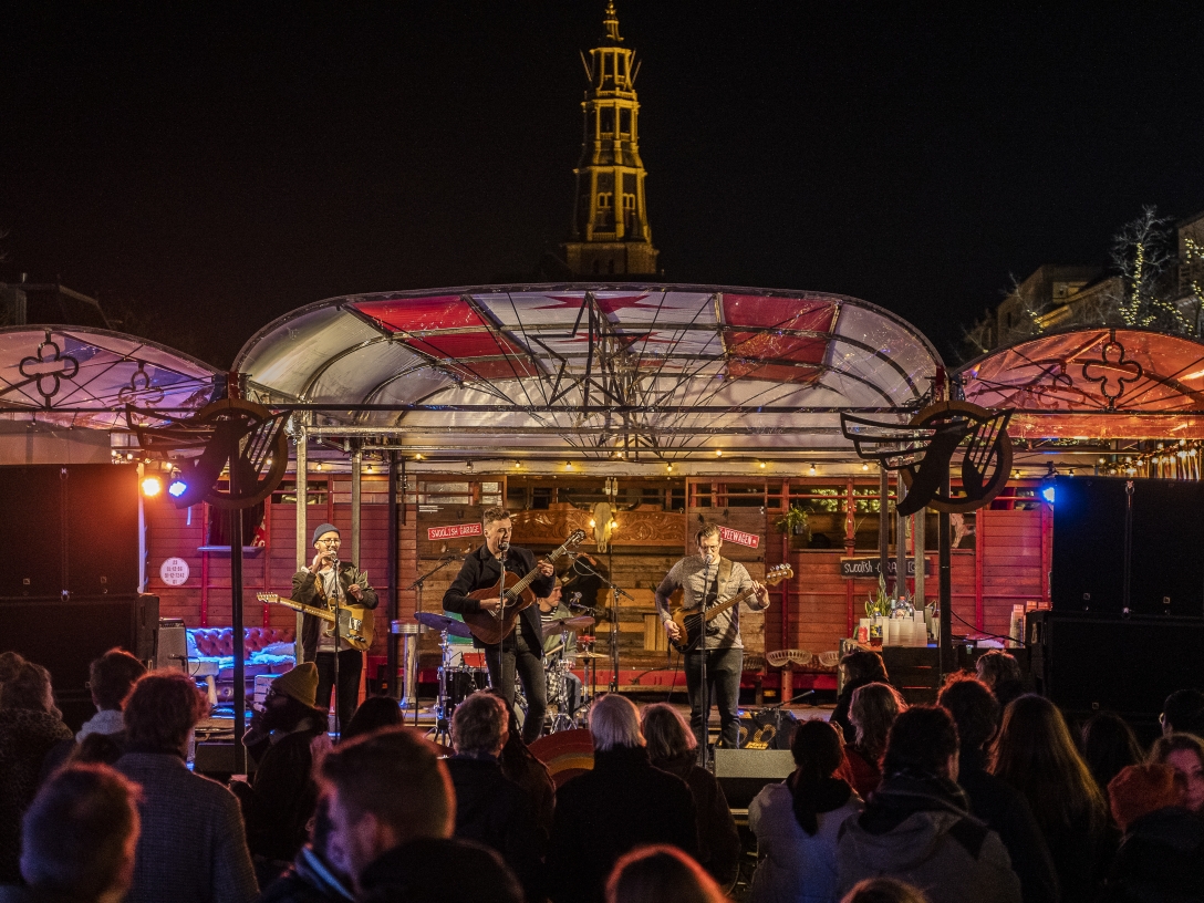 mobiel podium truck, k-veewagen, vintage truck stage, scania stage